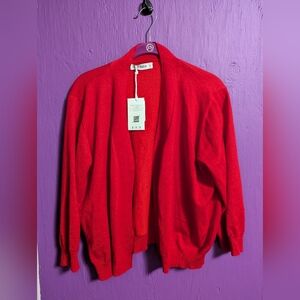 Grace Karin Red Women's Cardigan Sweater